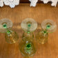 Set of 4 Vintage Uranium Martini/Dessert Glasses