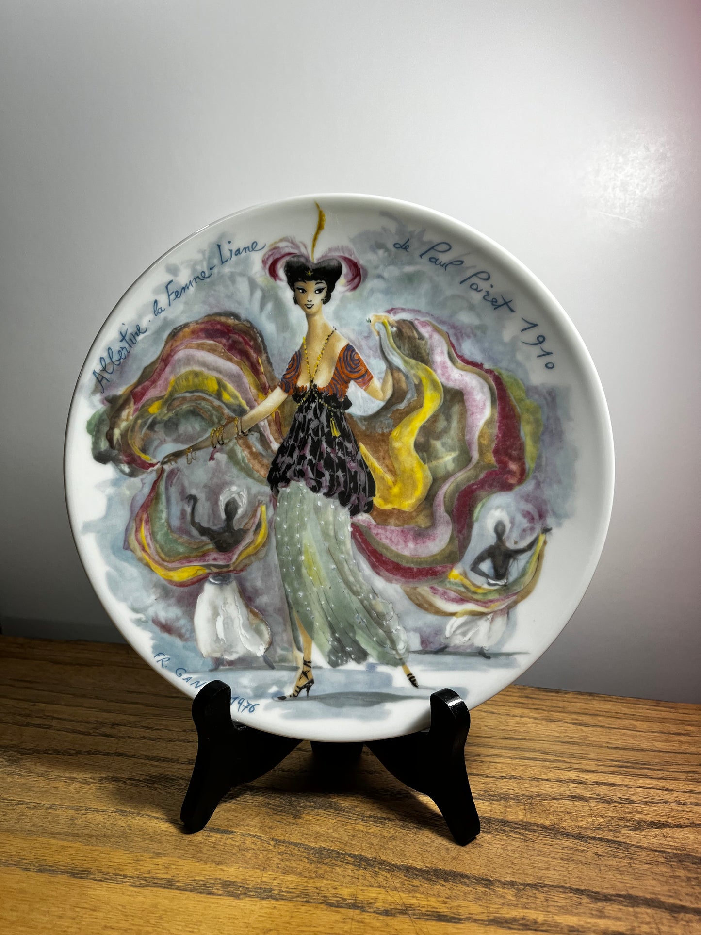 Vintage Collectible D Arceau-Limoges Cs 53g Les Femmes Du Siecle 1910 Porcelain Plate