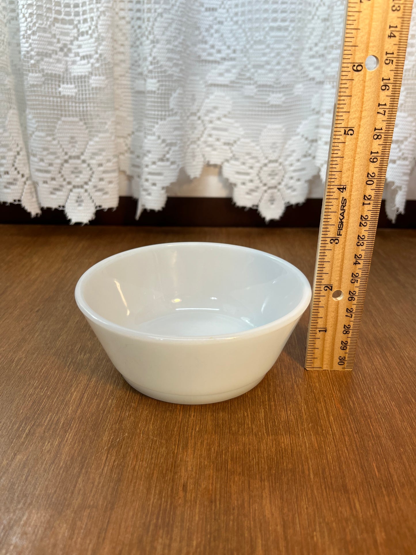 Small Milk Glass Fire King Custard Bowl