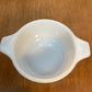 Vintage Milk Glass Brown Daisy Dynaware Small Dish