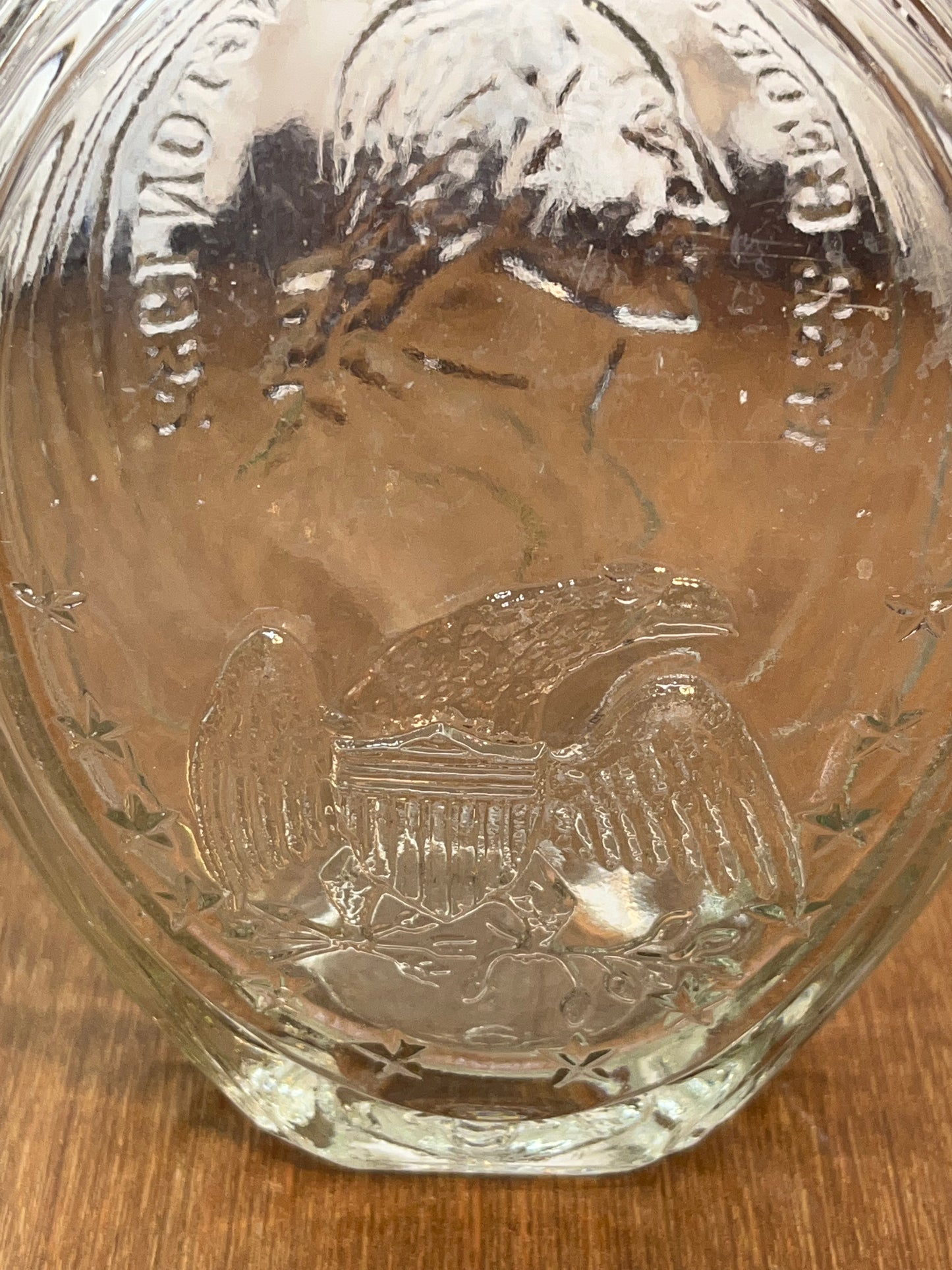 Vintage Clear George Washington Collectible Bottle