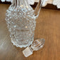 Vintage Clear Diamond Oil/Vinegar Cruet Bottle