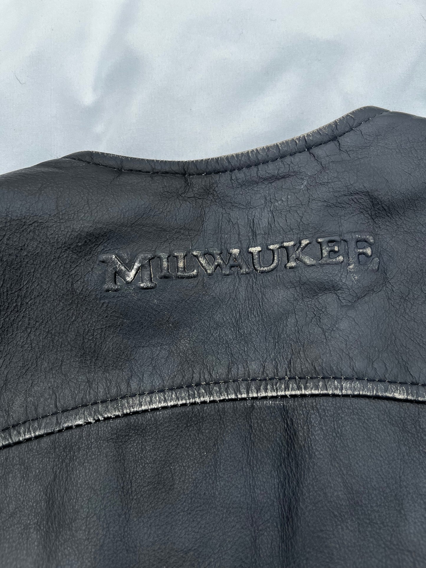 Vintage Collection Distressed Milwaukee Motorcycle Vest