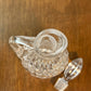 Vintage Clear Diamond Oil/Vinegar Cruet Bottle