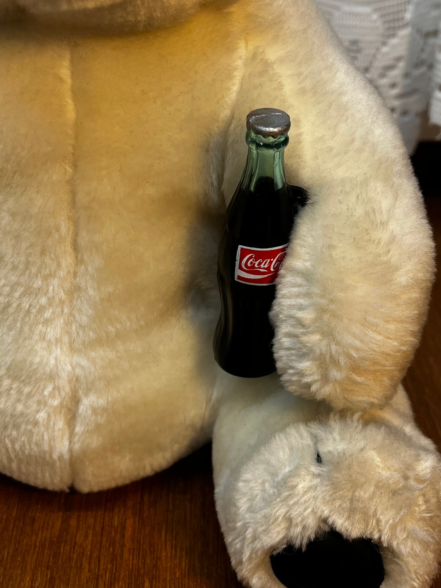 Vintage Medium Coca Cola Polar Bear Plush