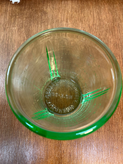 Vintage Uranium Glass Vidrio Products Corp 2 Cup Measuring Cup