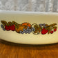 Vintage Milk Glass Fruit Harvest Anchor Hocking 1.5 QT Dish