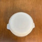 Vintage Milk Glass Brown Daisy Dynaware Small Dish