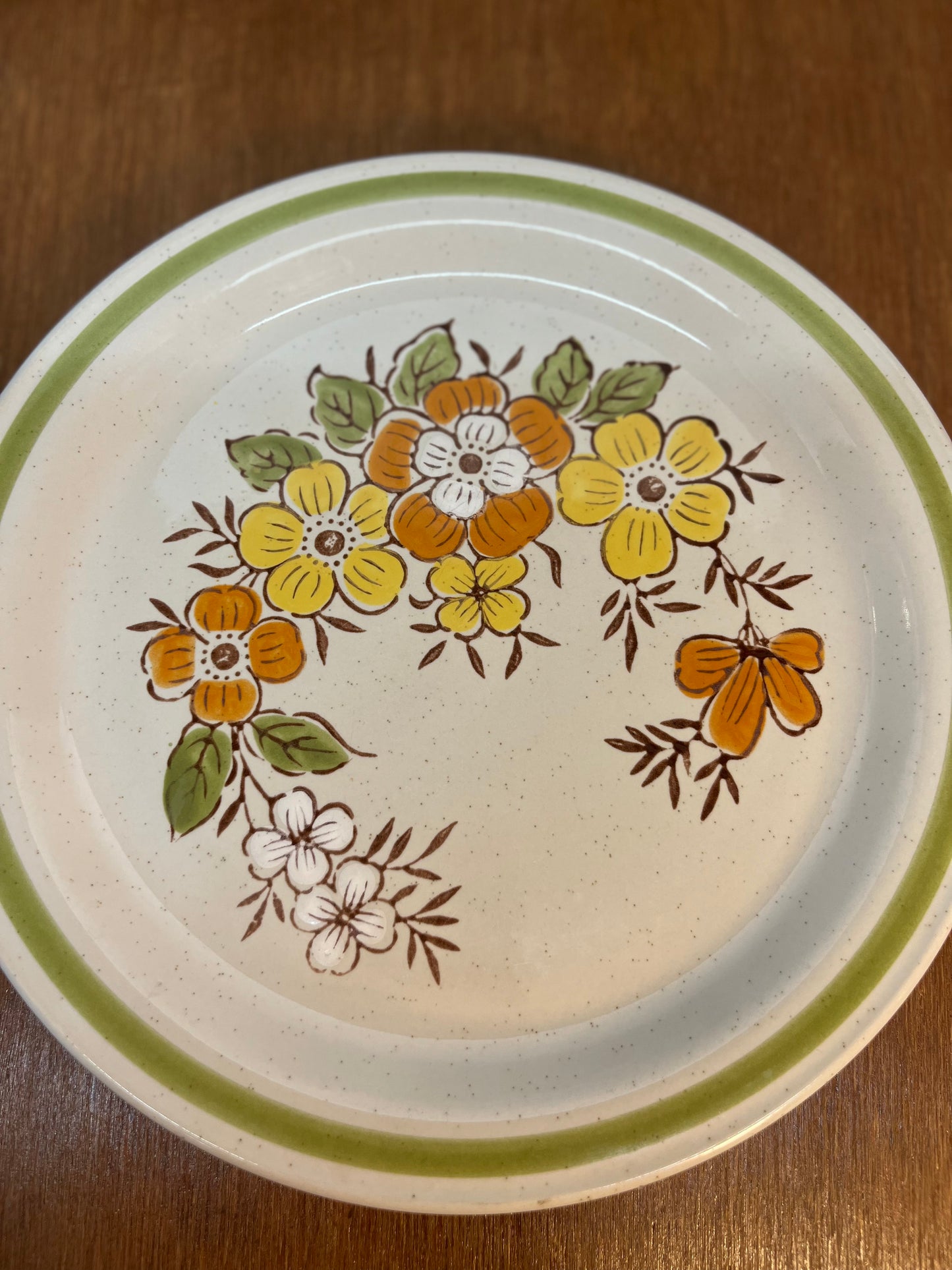 Spring Garden Country Casual Stoneware Plate