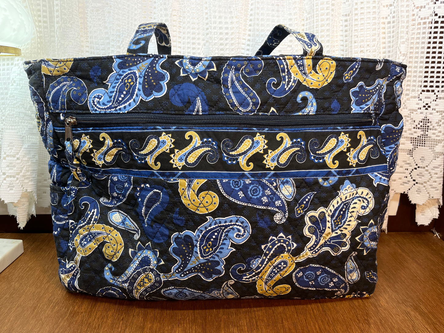 Blue Pattern Shoulder Bag