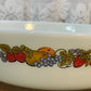 Vintage Milk Glass Fruit Harvest Anchor Hocking 1.5 QT Dish