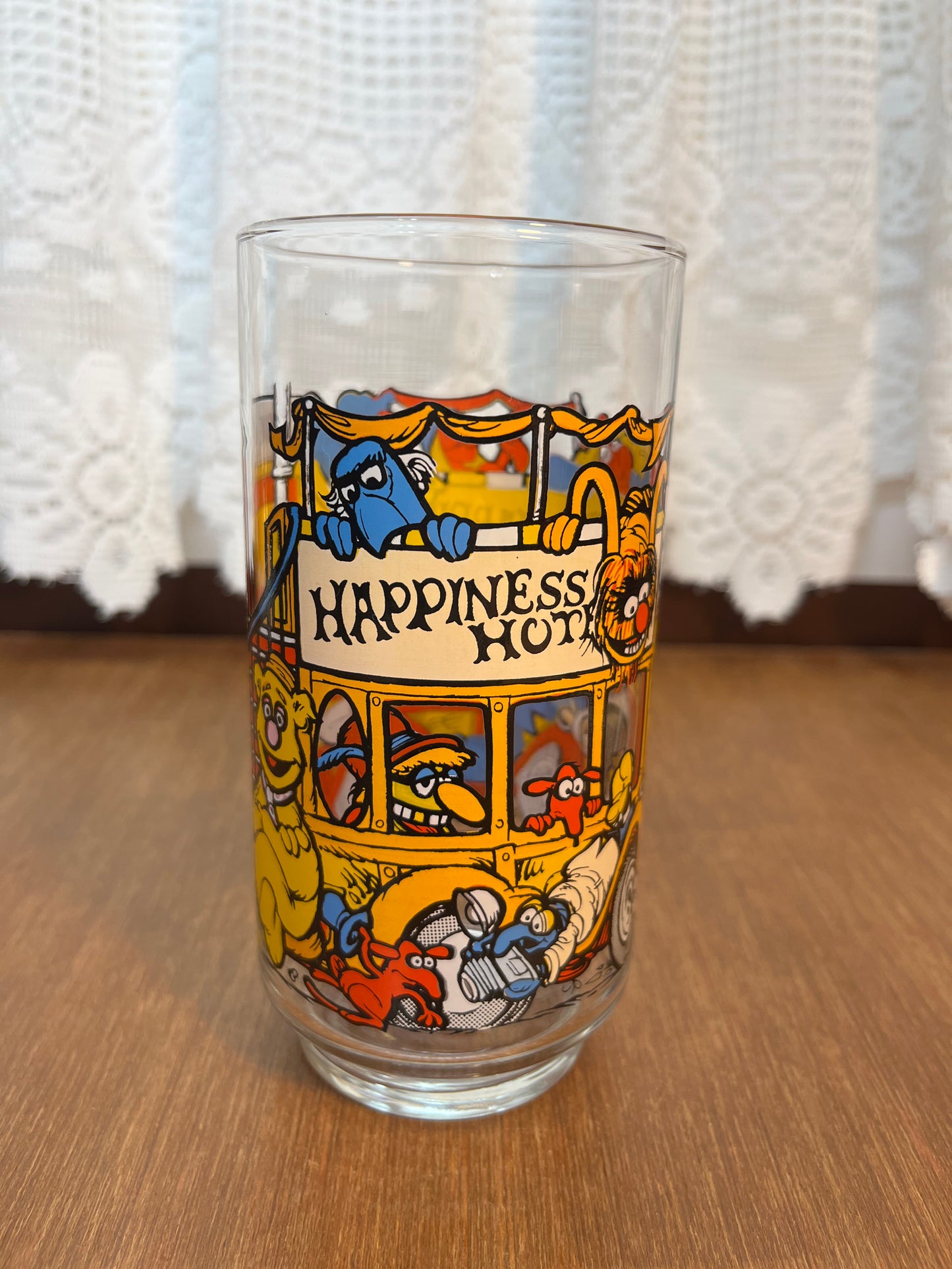 Vintage Happiness Hotel McDonalds Glass Cup