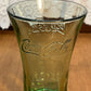 Vintage Green Fluted Top Libbey Coca Cola Glass