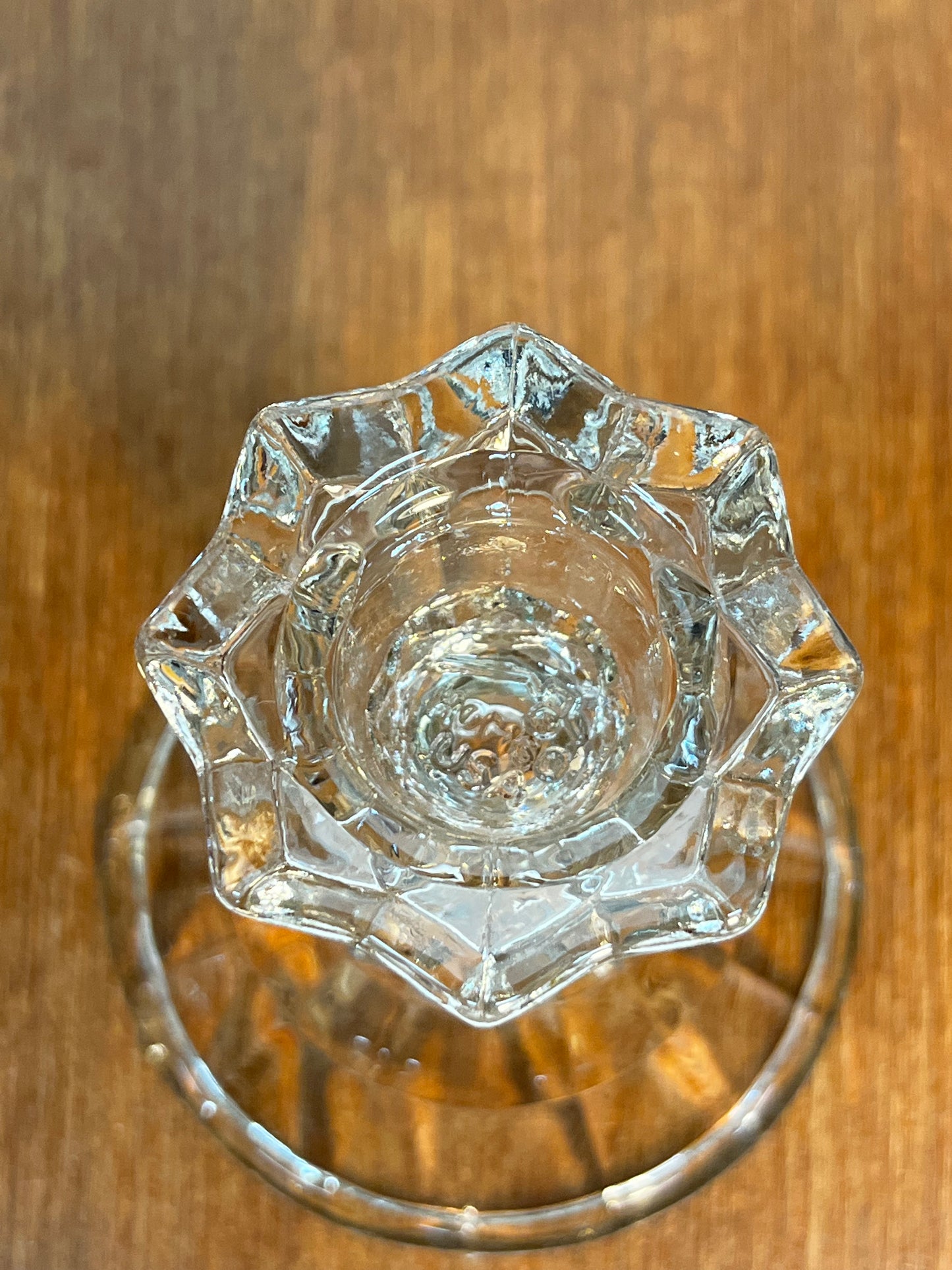 Clear Vintage Candle Stick Holder