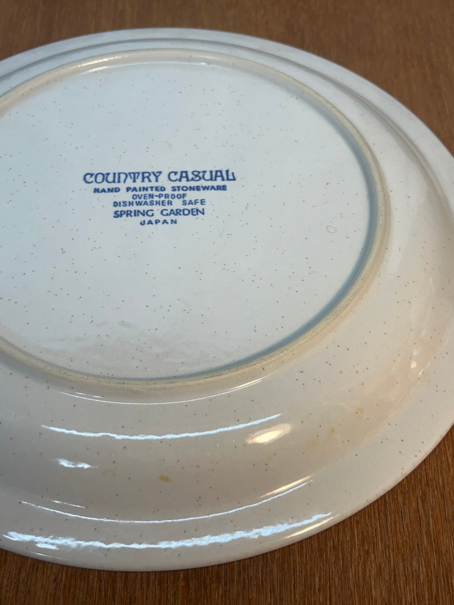 Spring Garden Country Casual Stoneware Plate