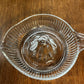 Vintage Clear Ribbed Hand Juicer