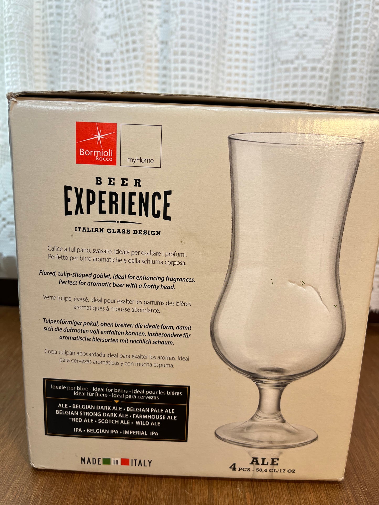 Made In Italy Experience Beer Glasses