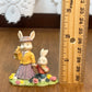 Village Momma & Baby Bunny Figurine