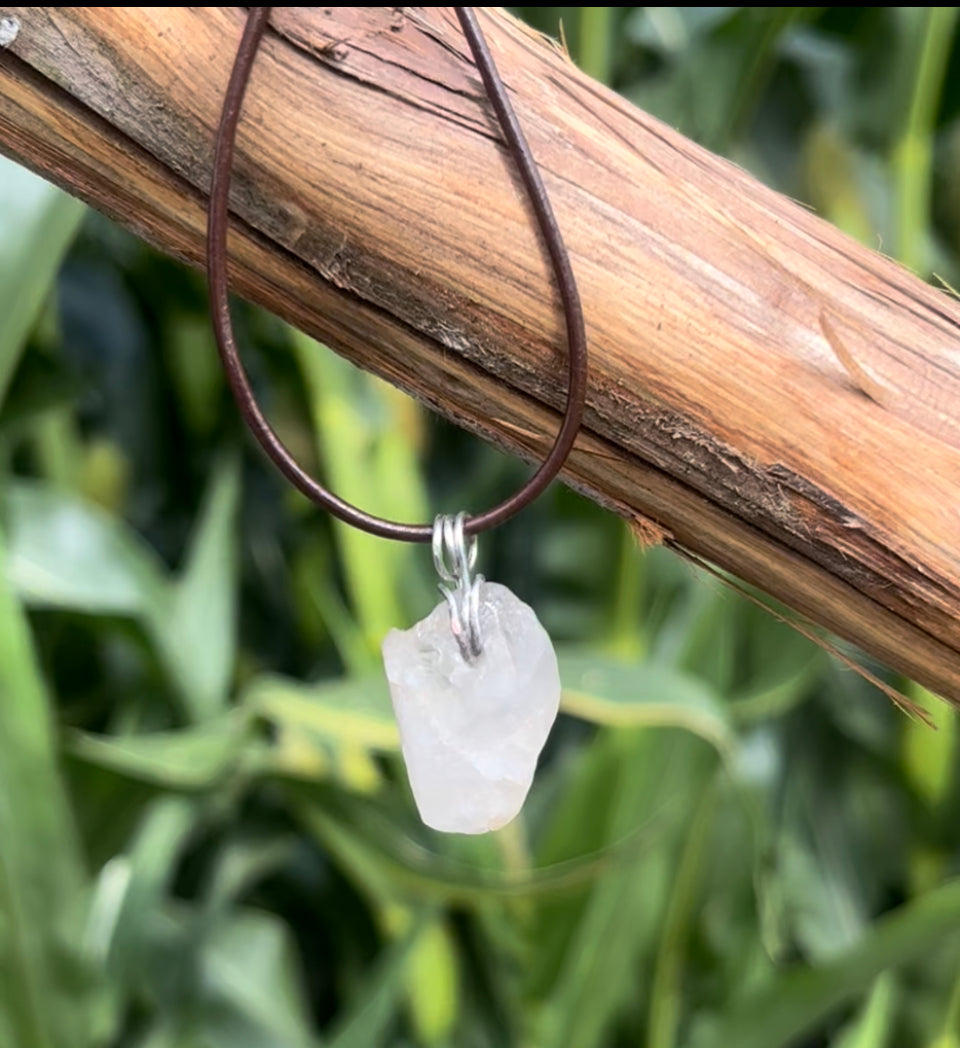 Handcrafted Clear Stone Pending