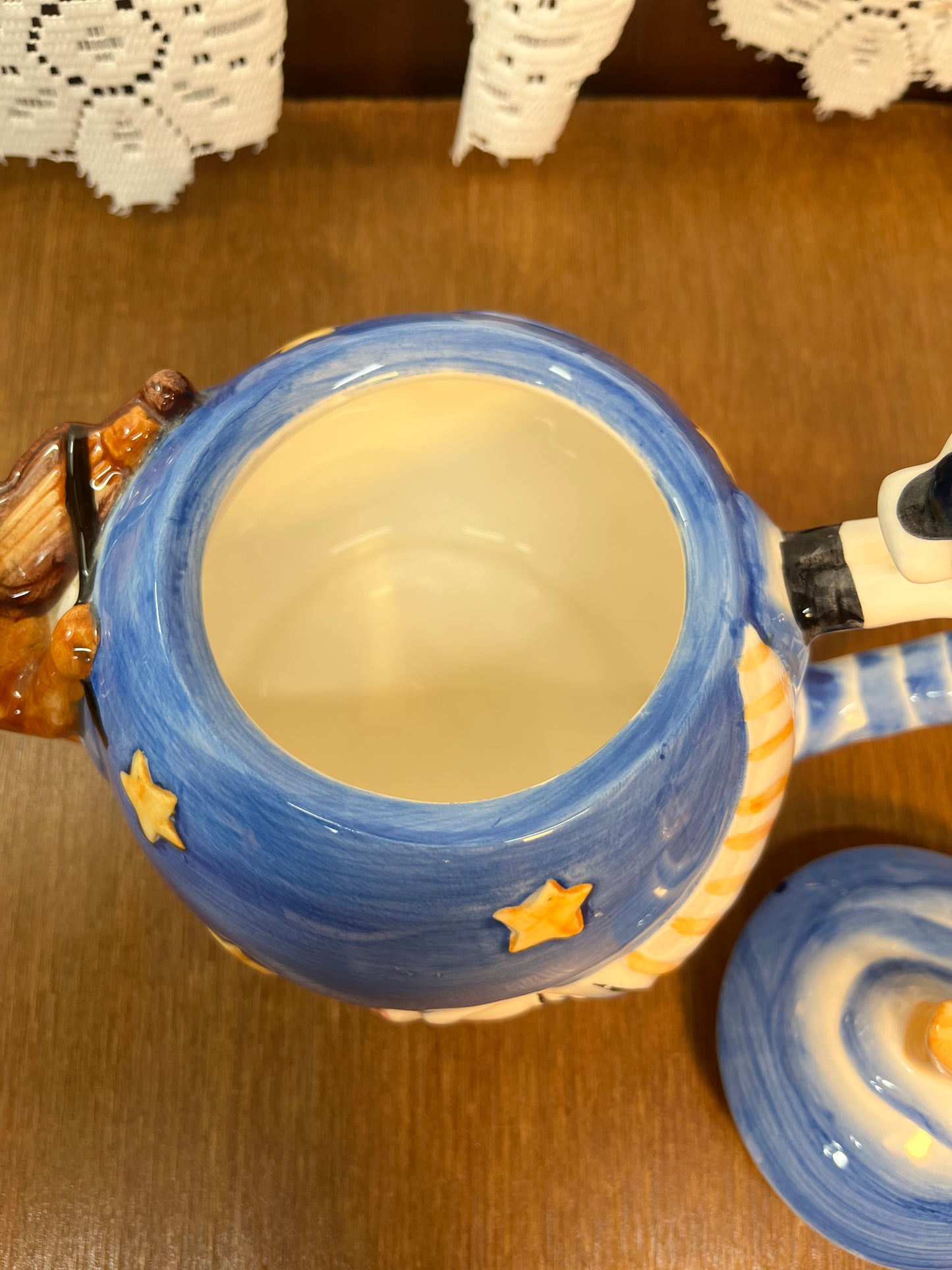 Vintage Cow Jumps Over The Moon Tea Pot And Tea Cups