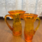 Vintage Miniature Amberina Crackled Pitcher’s