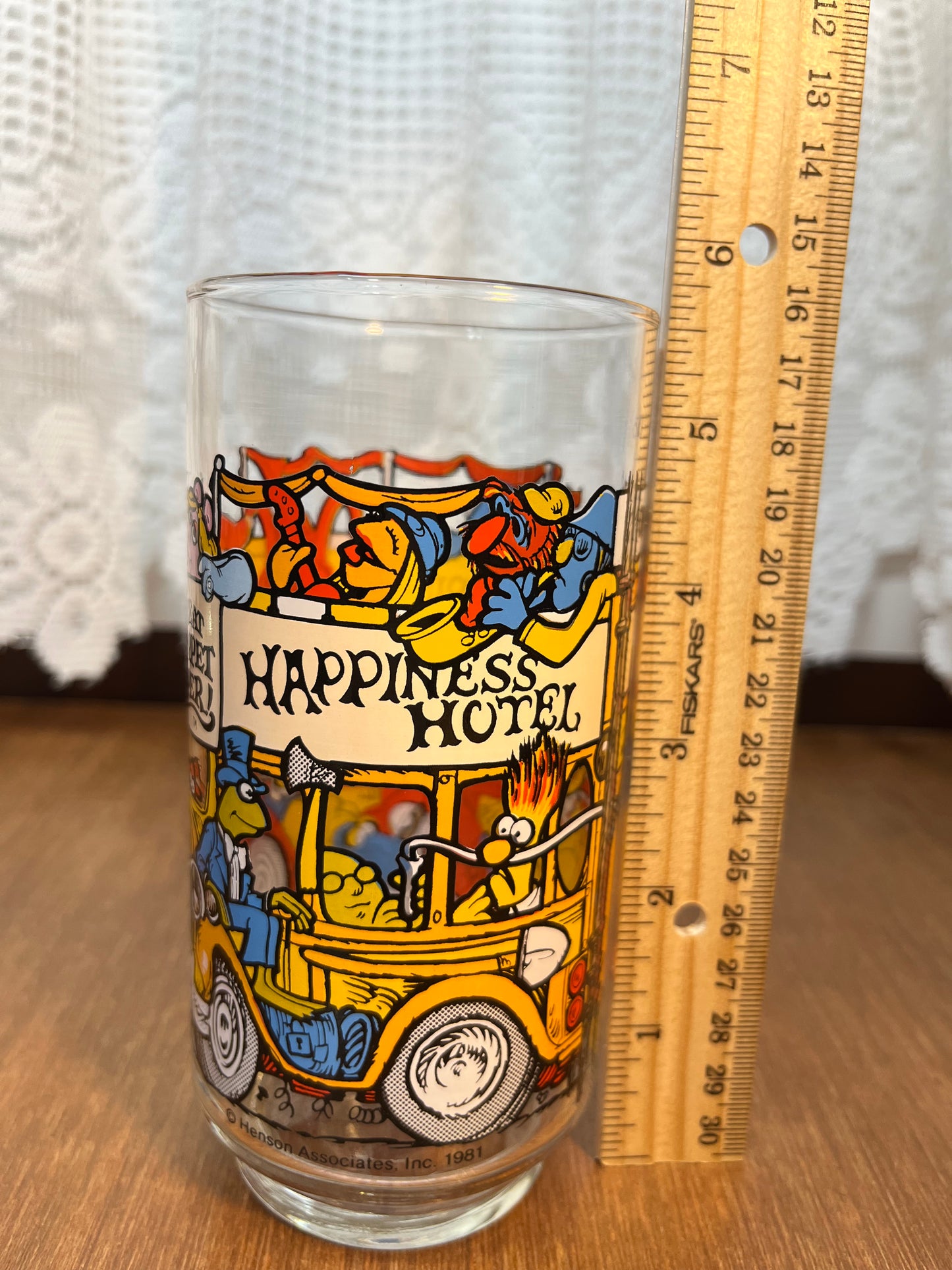 Vintage Happiness Hotel McDonalds Glass Cup