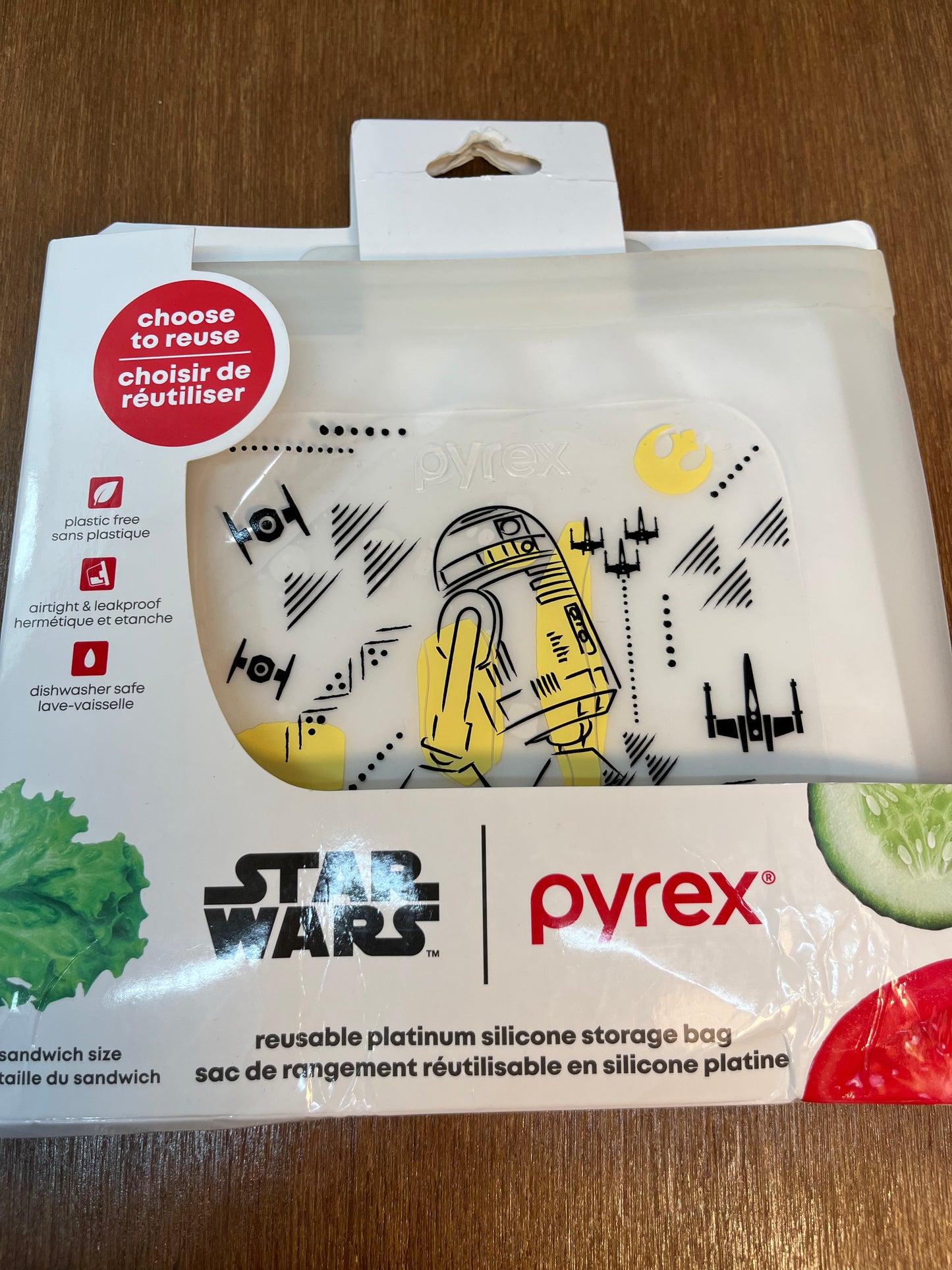 Reusable Pyrex Star Wars Sandwich Bag