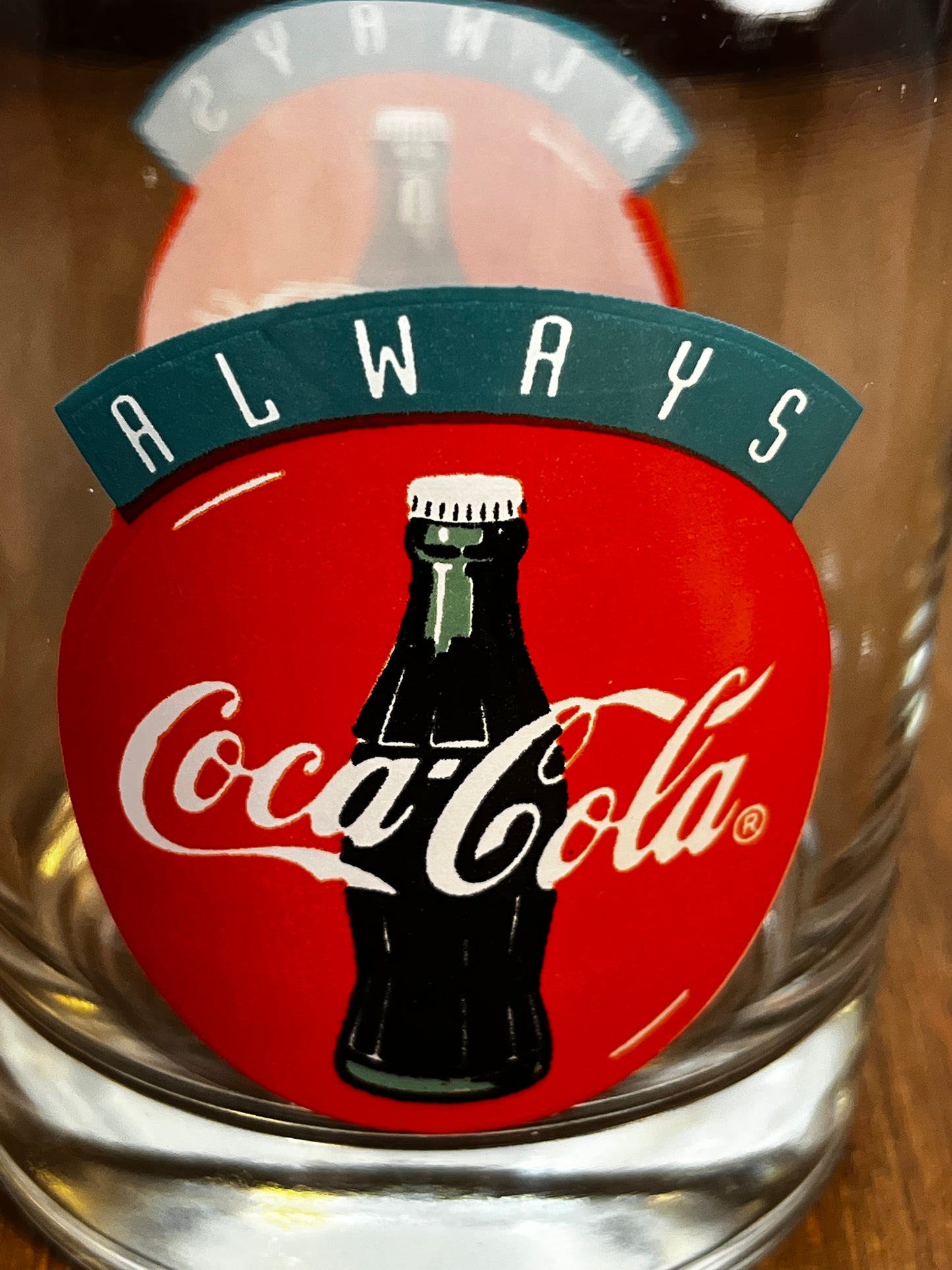 Vintage Always Coca Cola Glass