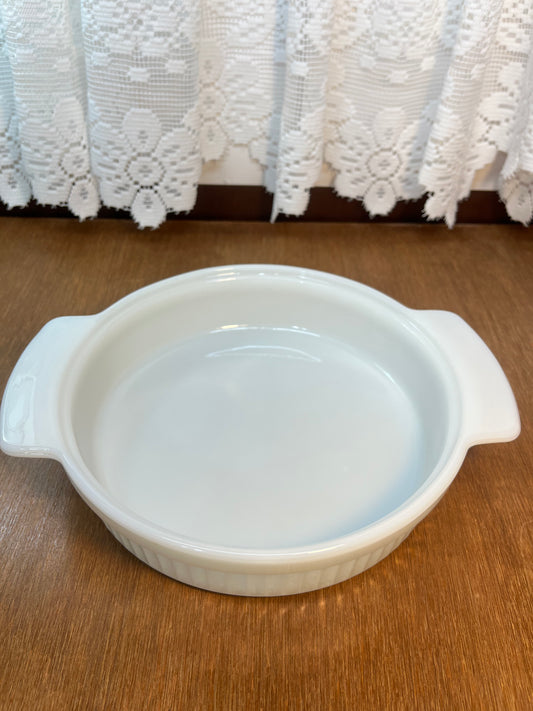 Vintage Milk Glass Fire King Oven Proof 1 Qt Baking Dish