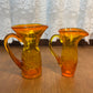 Vintage Miniature Amberina Crackled Pitcher’s