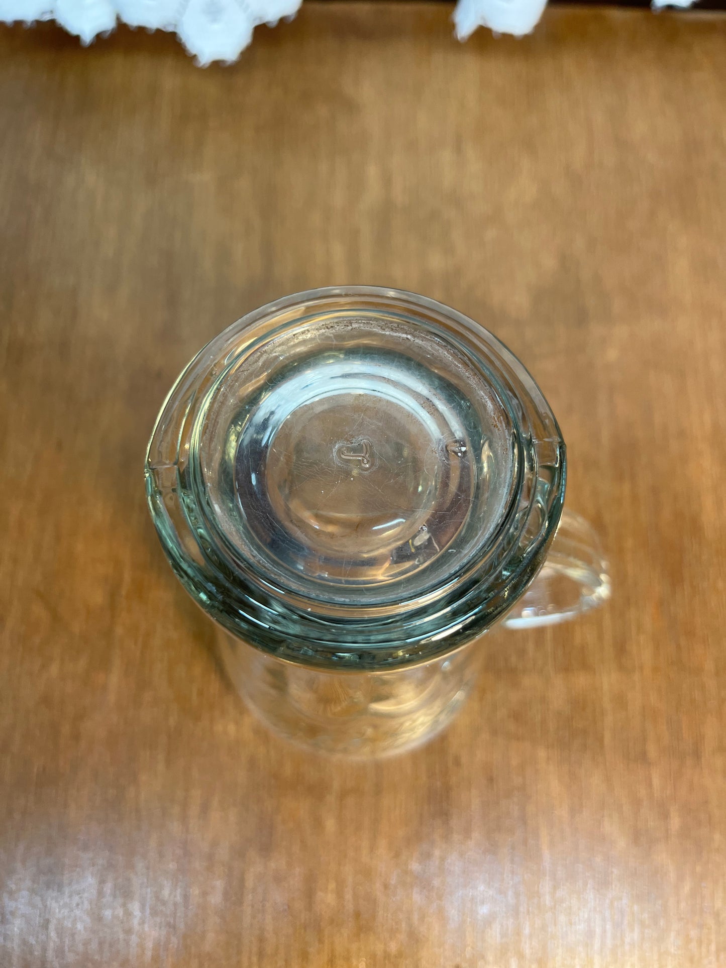 Vintage Clear Coca Cola Collectible Glass Mug