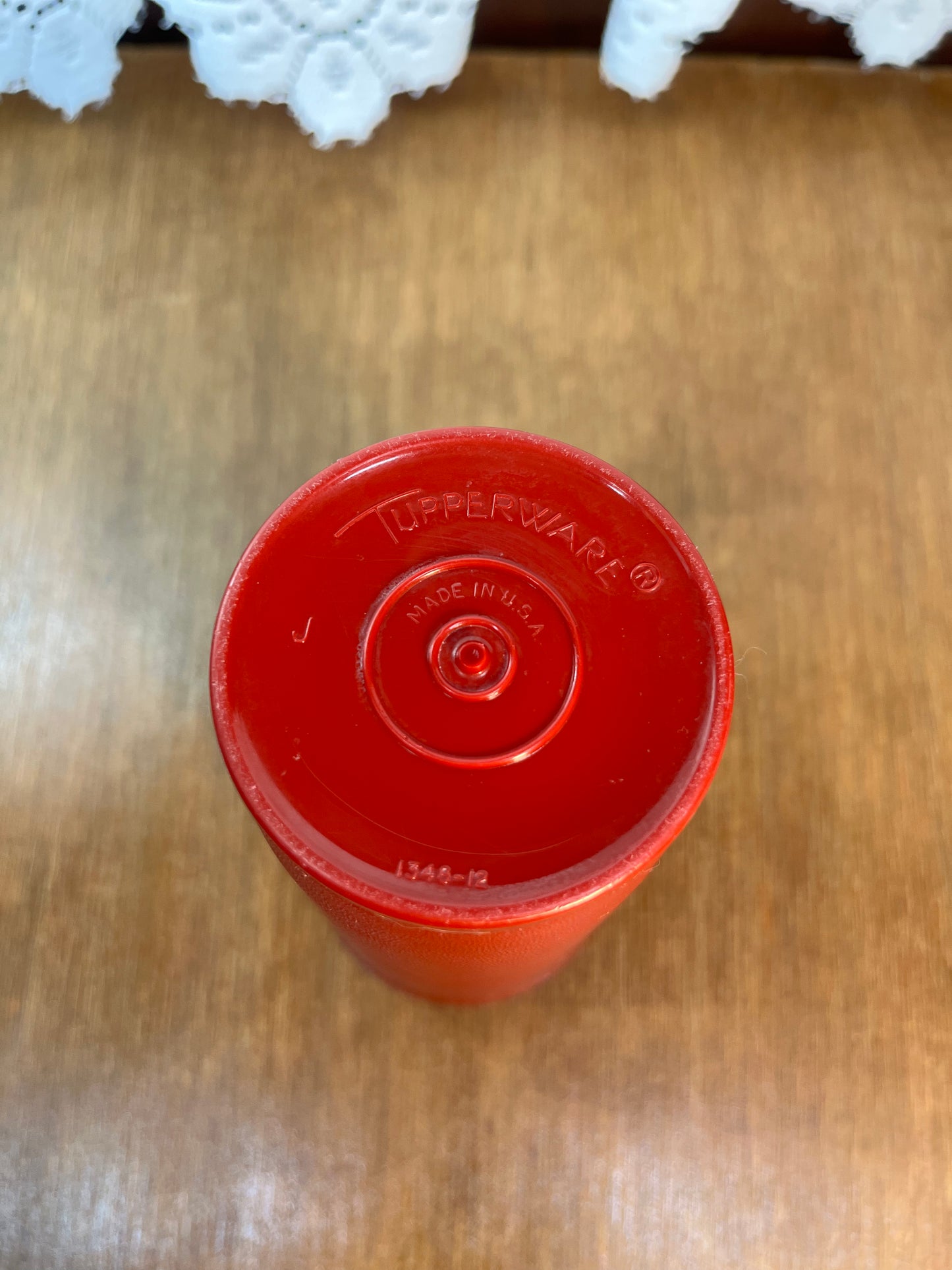 Vintage Red Tupperware Tumbler