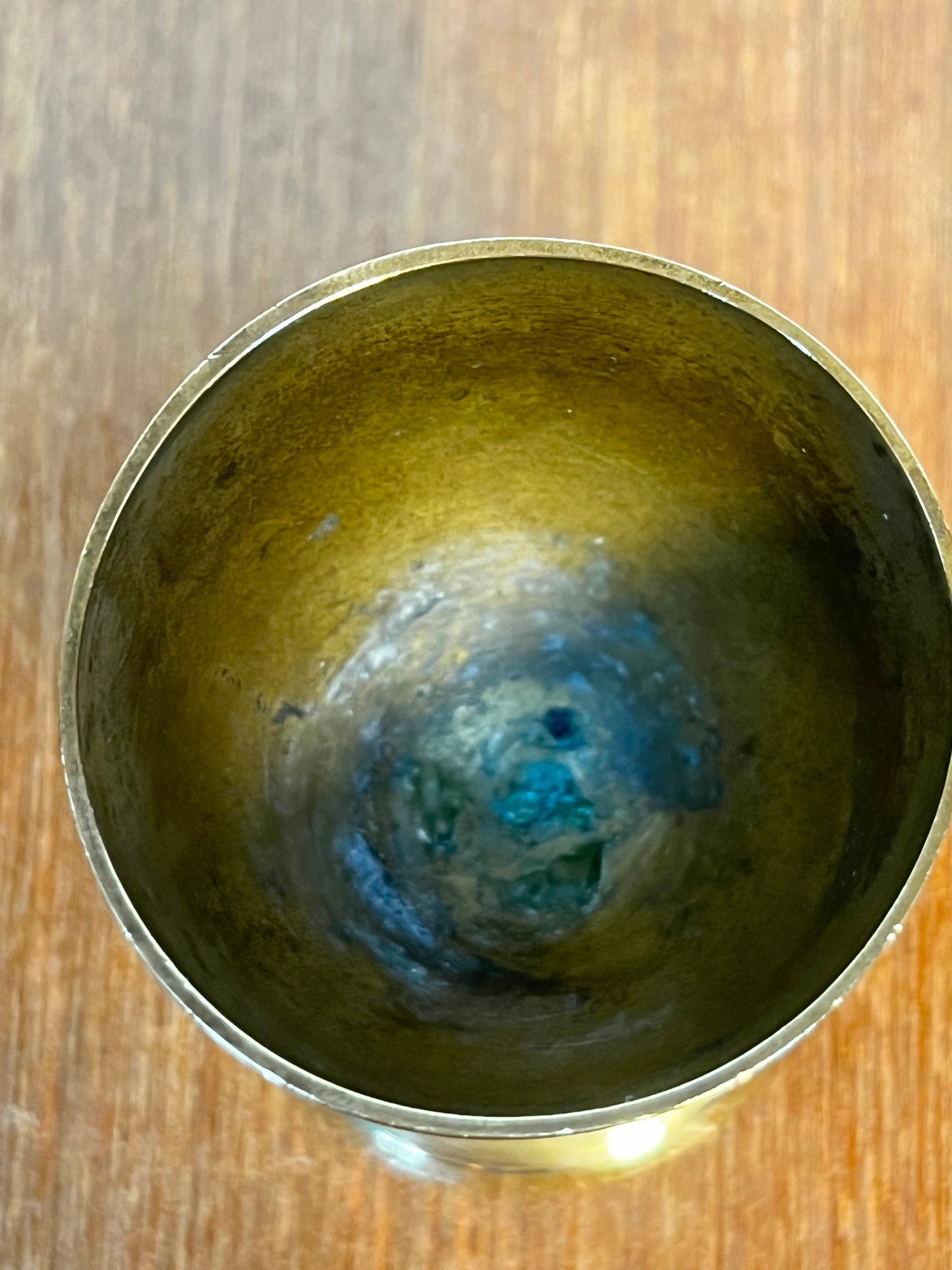 Miniature Brass Goblet