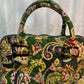 Green Paisley Floral Pattern Vera Bradley Duffle Hang Bag