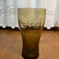 Vintage Brown Coca Cola Collectible Glass