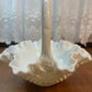 Vintage Milk Glass Fenton Hobnail Basket