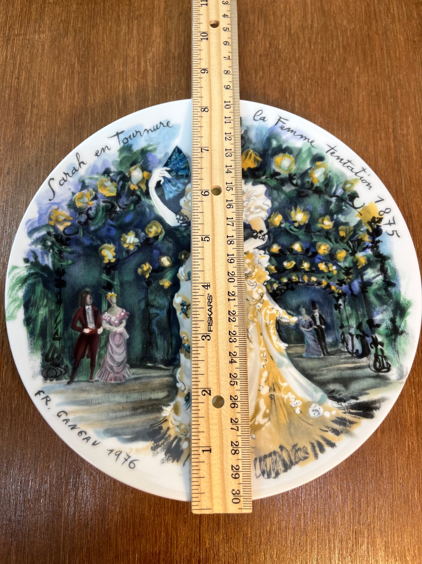 Vintage Collectible D Arceau-Limoges Bq 05g Les Femmes Du Siecle 1875 Porcelain Plate