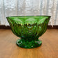 Vintage Emerald Green Pedestal Dish