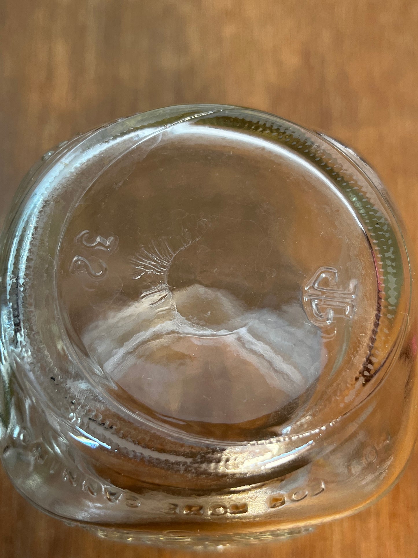 Vintage Golden Harvest Drinking Glass Jar