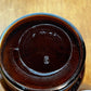 Vintage Amber Glass Jar With Lid