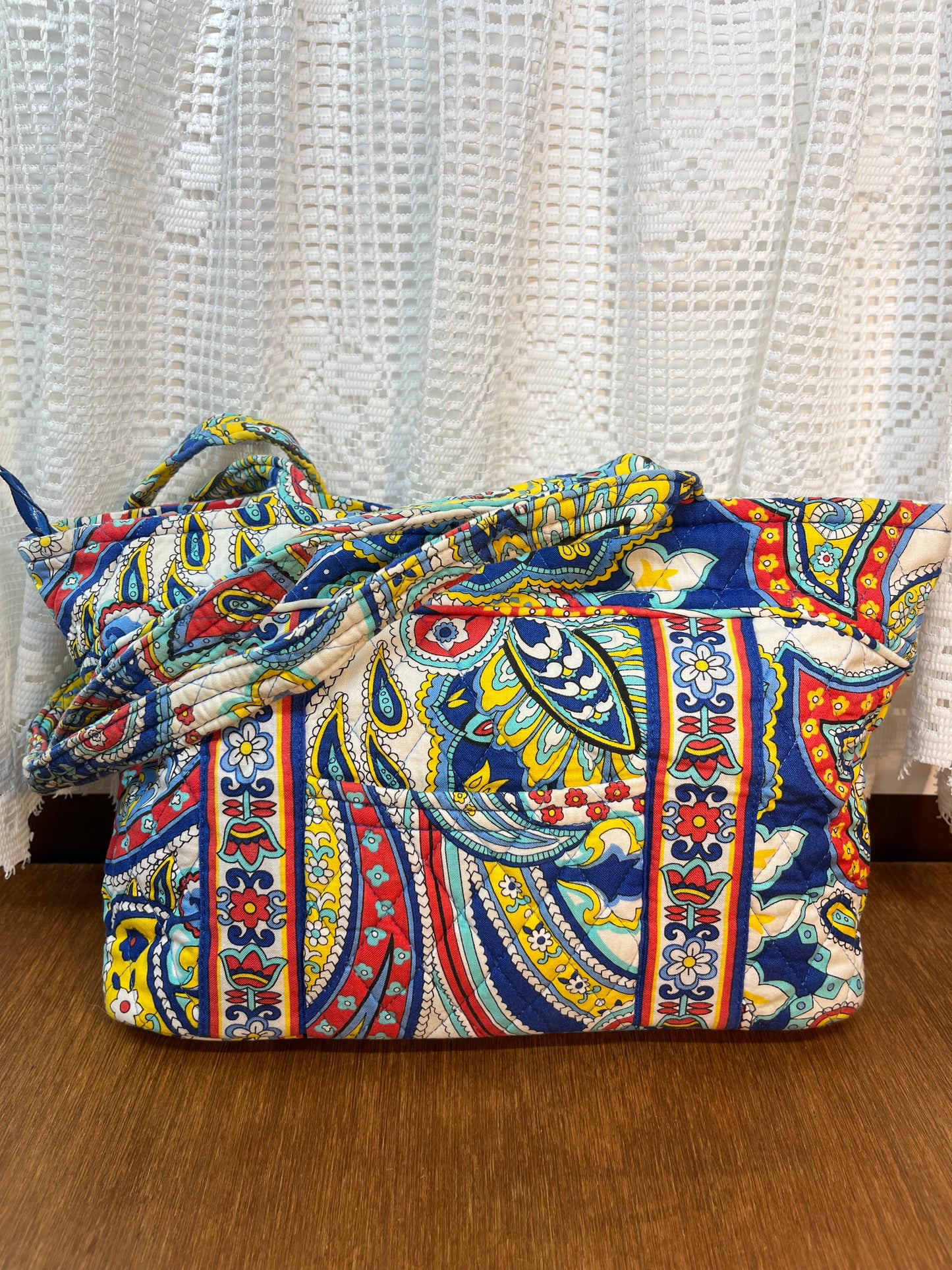 Bright & Colorful Vera Bradley Marina Paisley Shoulder Bag & Wallet