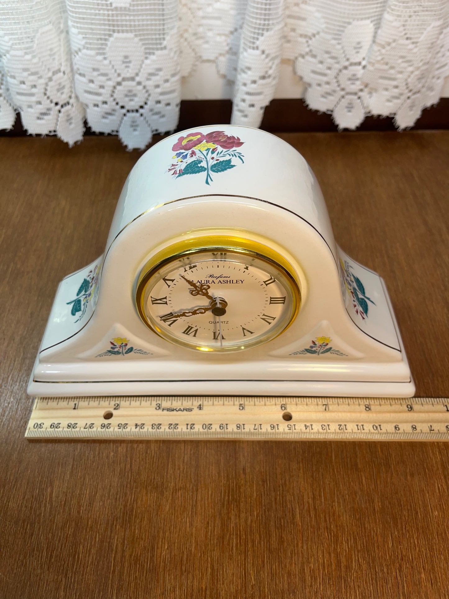 Vintage Quartz Laura Ashley Mantel Clock