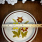 Autumn Collection Stoneware Wheat Flower Plate