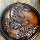 Wooden Horse Resin Round Trinket Box