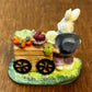 Village Bunny With Vegetable Cart Figurine