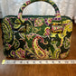 Green Paisley Floral Pattern Vera Bradley Duffle Hang Bag