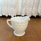 Bubble Milk Glass Anchor Hocking Creamer