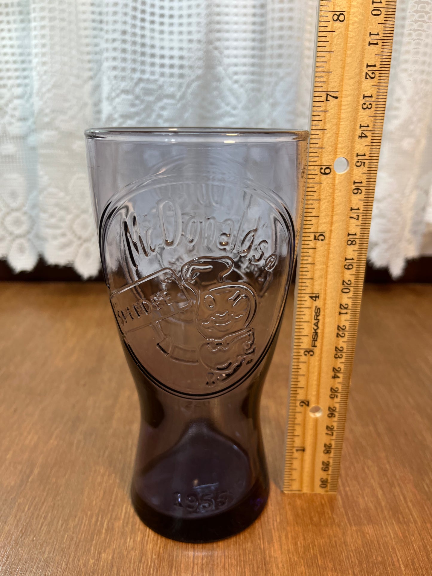 Vintage Retro SpeeDee 1955 McDonalds Purple Glass