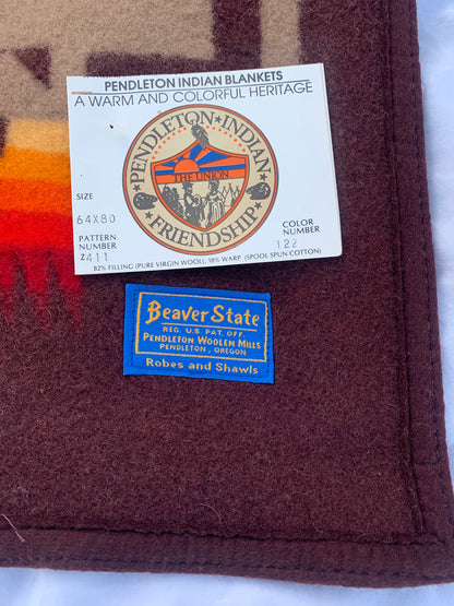 A warm and Colorful Heritage Pendleton Indian Blanket