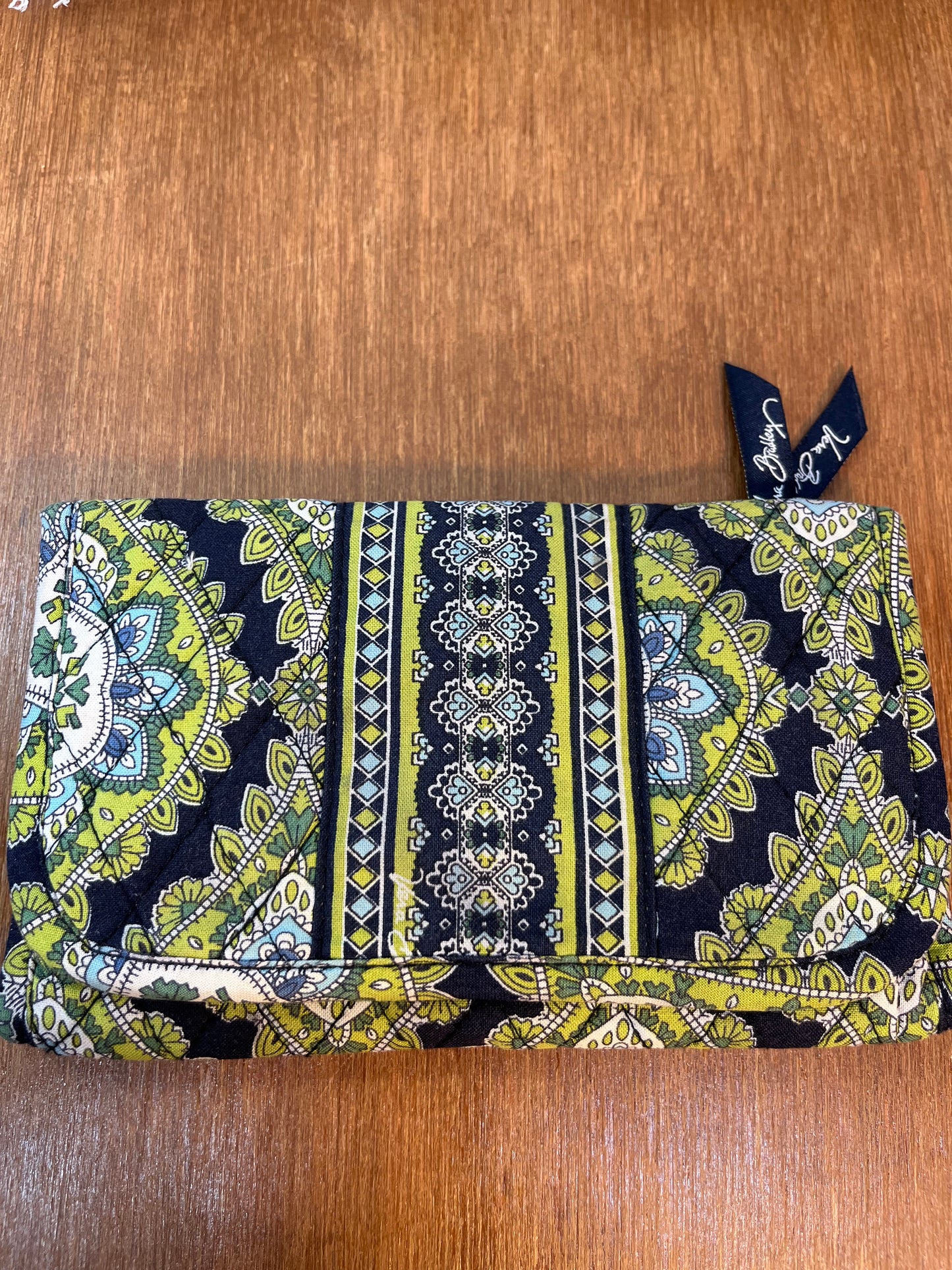 Blue & Green Vera Bradley Cambridge Cross Shoulder Bag & Wallet